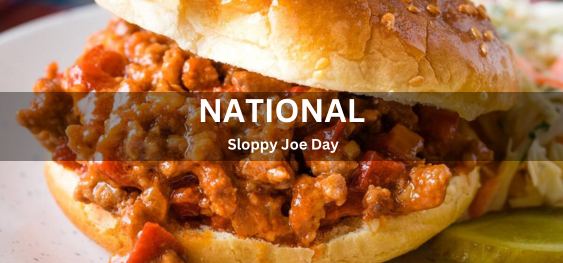 National Sloppy Joe Day [राष्ट्रीय मैला जो दिवस]